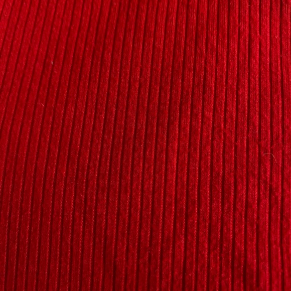 Garage Bright Red Ribbed Top - Picture 4 of 4
